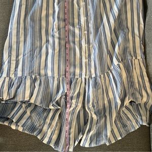 At John Bay Dress w/belt- XL Women's -Blue and White Stripes